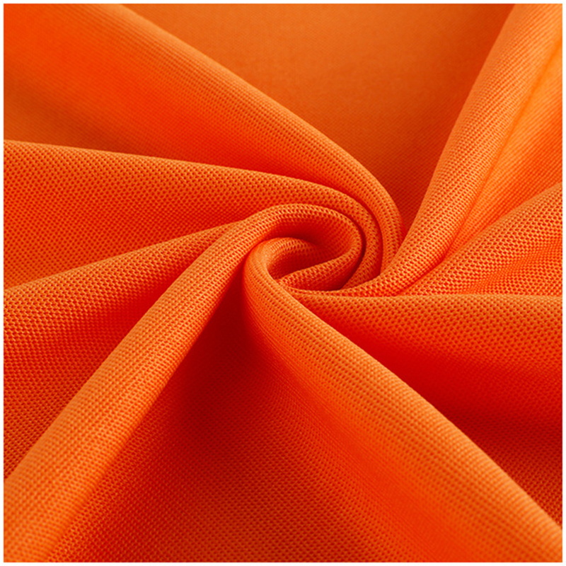 Quick dry 100% polyester pique knit fabric for polo shirt