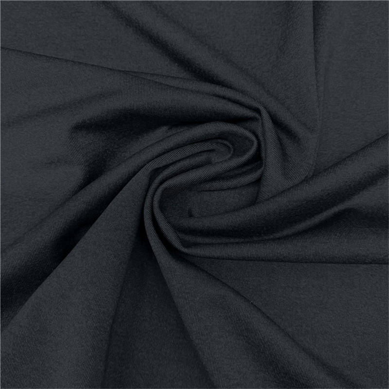 Soft polyester nylon spandex 4 way stretch single jersey knit fabric for sportswear